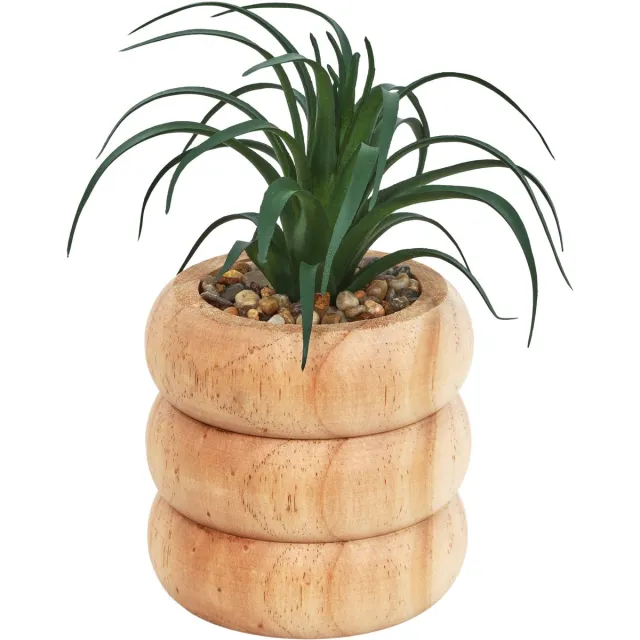 Atmosphera Lixa Kunstplant met Pot - Ø10xH18cm - Beige