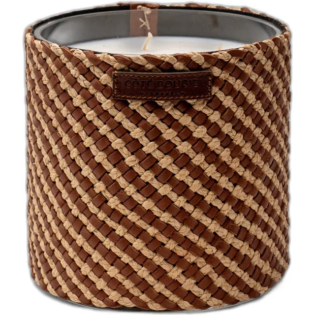 Côté Bougie geurkaars Raphia Cuir May- Amber -L Bruin