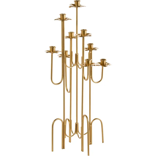 Beliani CHAROST - Kandelaar - Goud - 65 cm - IJzer