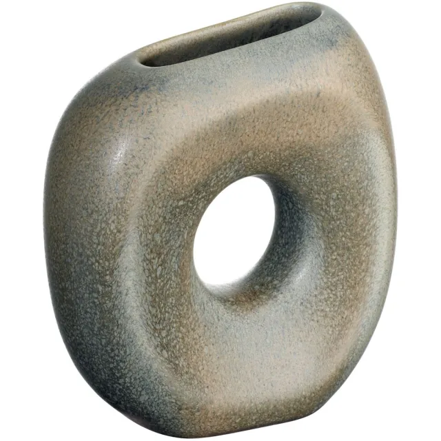 ASA Selection L.A. Loft vaas, tafelvaas, decoratieve vaas, bloemenvaas, aardewerk, Urban, H 11,5 cm, 69001252 bruin