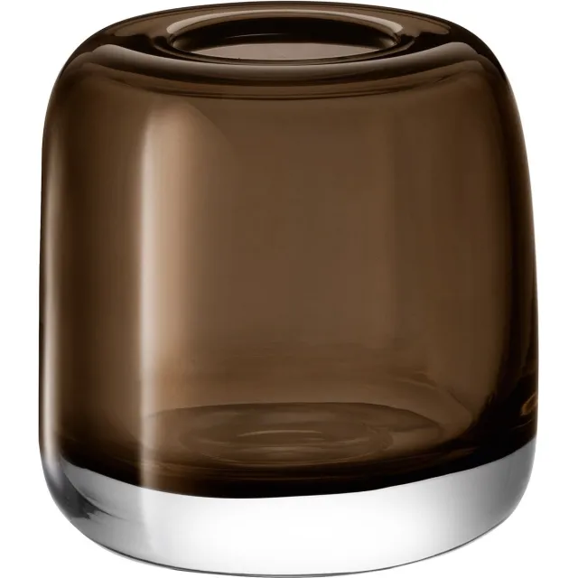 L.S.A. Melt Vaas 15 cm - Glas - Bruin
