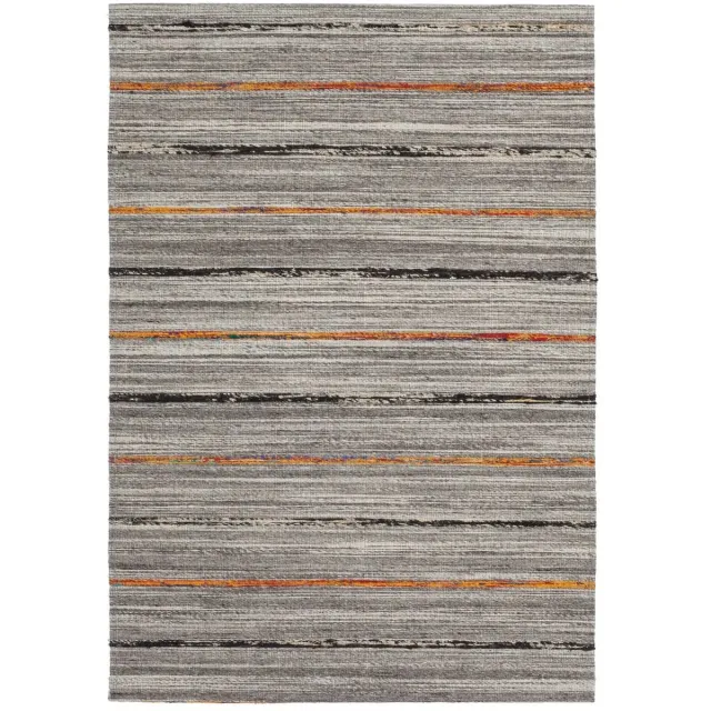 Dutch XXL Kelim Vloerkleed | Tapijt | Duarte | Lijnen | Naturel/Oranje | 120x170 cm Naturel / Oranje