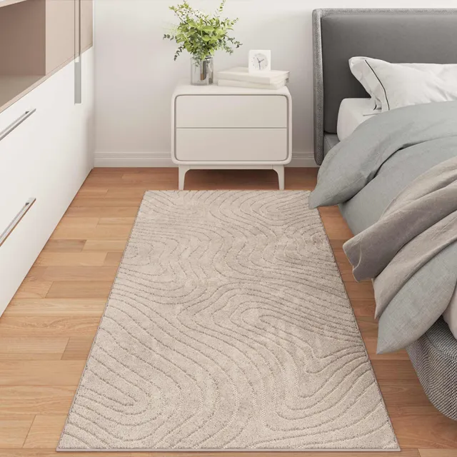vidaXL Binnen- en buitentapijt PALMERAS Beige Polyester, foto 2