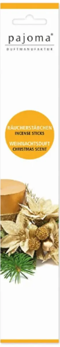 Pajoma Kerst Wierookstokjes - Weihnachtsduft - Pajoma | 1x 10 Stokjes - Kerstgeur | Wierook - Kerst & Winter Geel