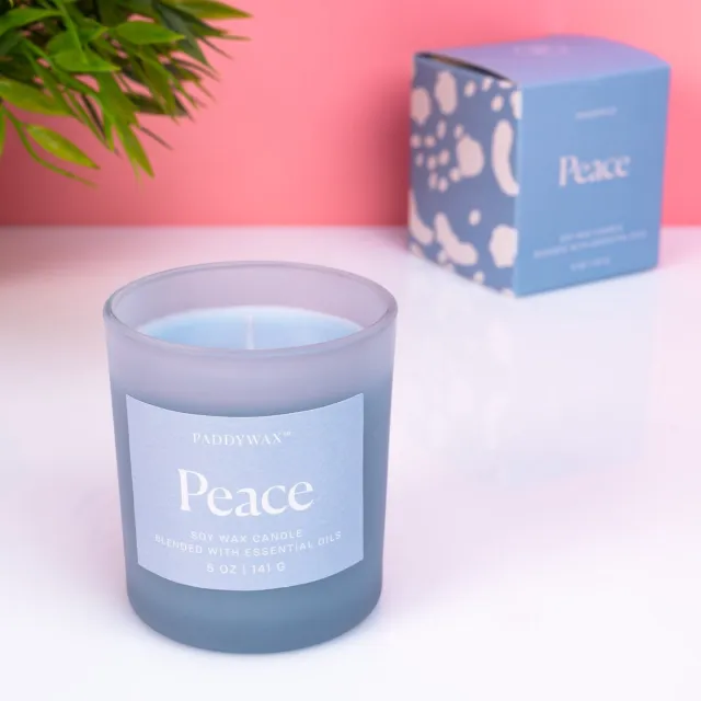 Paddywax Wellness Geurkaars - Peace (blauw) van Paddywax