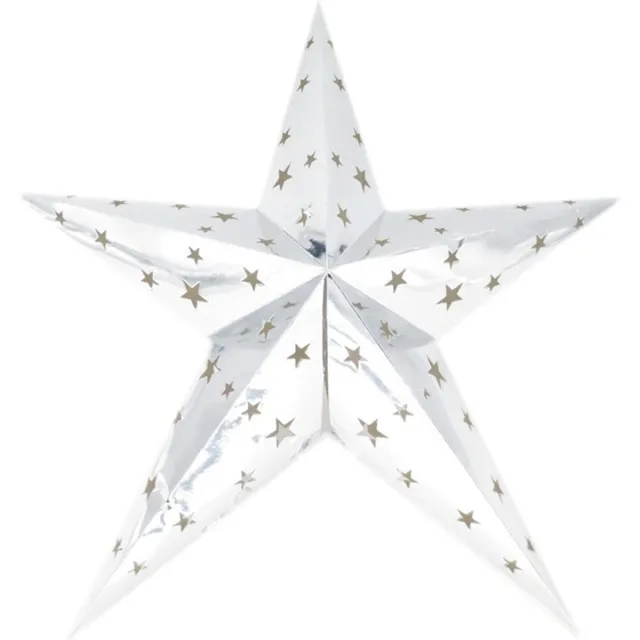 Shoppartners Decoratie ster lampion zilver