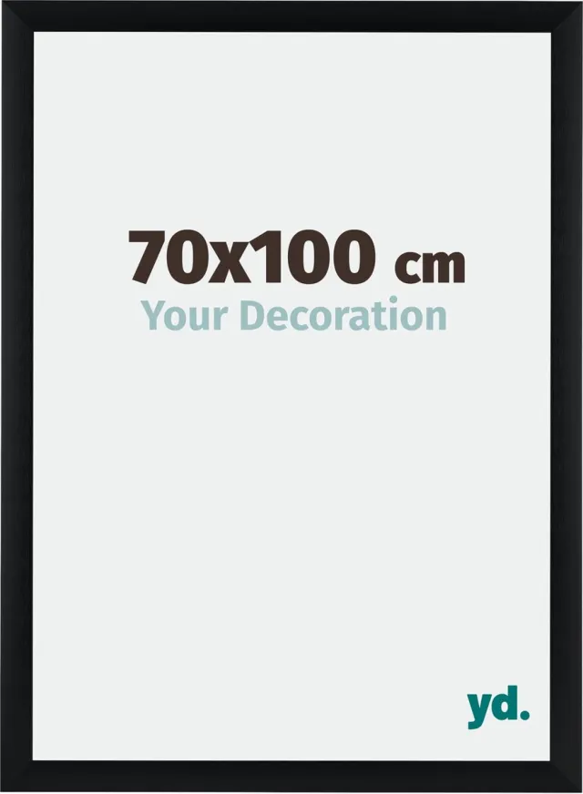 yd. Your Decoration - Fotolijst 70x100 cm - Aluminium - Zwart Geborsteld - Tucson