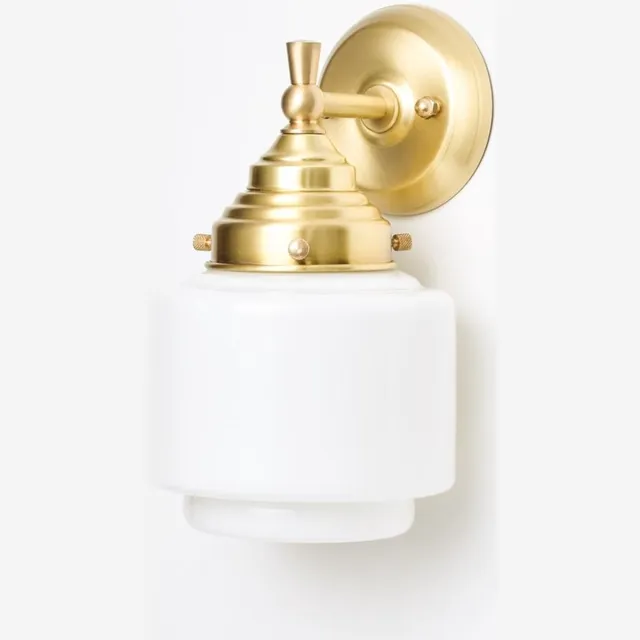 Coloured by Art Wandlamp Getrapte Cilinder Small Royal Messing - Art Deco Trade