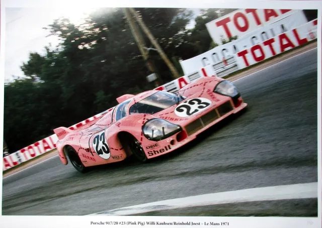Porsche 917/20 #23 (Pink Pig) Willi Kausen/Reinholt Joest Le Mans 1971 - Limited 50 Pcs Oranje
