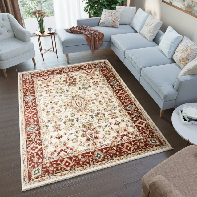 Tapiso Rivoli Vloerkleed Beige Vintage Oosters Tapijt Maat- 140x200 Beige 4