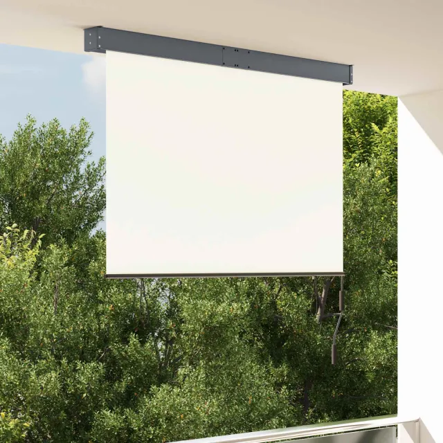 vidaXL Rolgordijn voor buiten 140x250 cm crème