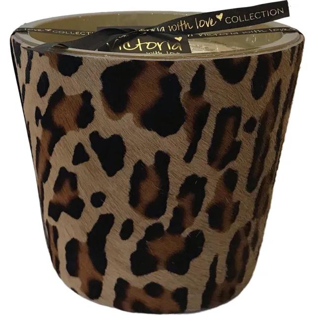 VICTORIA WITH LOVE BY PHILLINE.BE Victoria with Love - Kaars - Geur kaars - Ciuffo - Small - Glas Brown