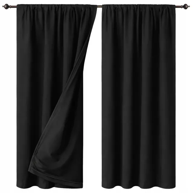 NOW-ART Zwarte Verduisterende Gordijn 145x240 cm - Stijlvol & Functioneel
