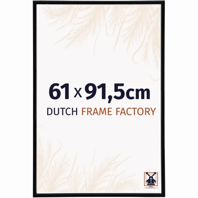 Dutch Frame Factory Fotolijst 61x91,5 cm - Kunststof - Zwart Hoogglans - Angers