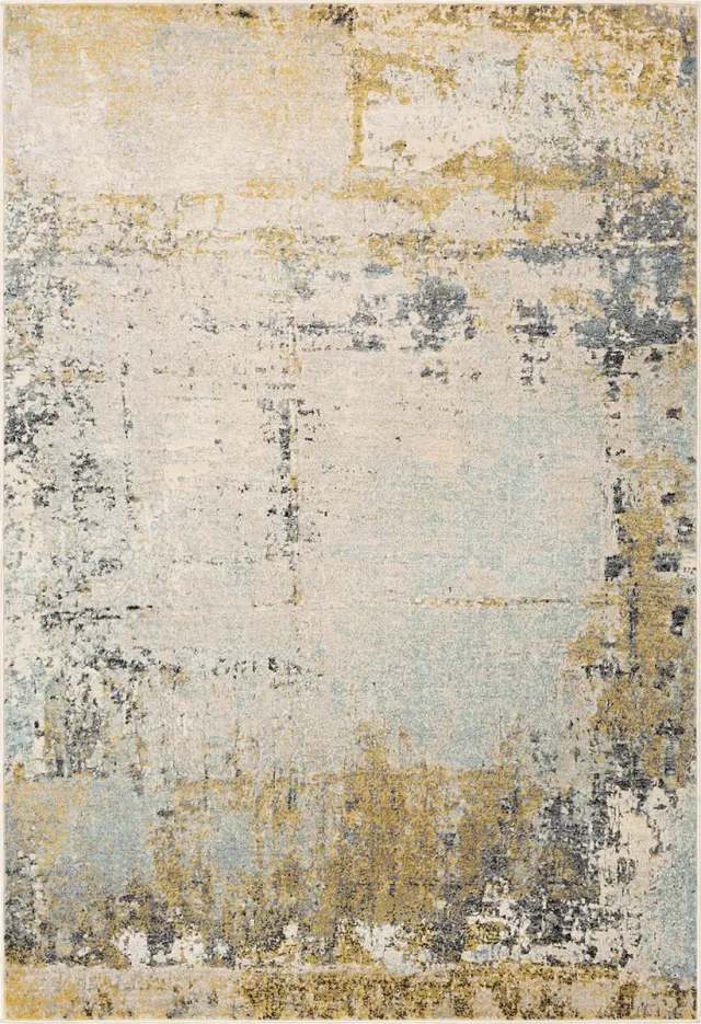 Surya Bellatrix vloerkleed modern abstract meerkleurig geel