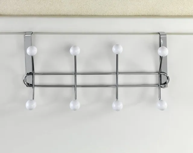 Wenko Lissa, deurkapstok met 8 haken, voor deurdikte tot 2 cm chroom