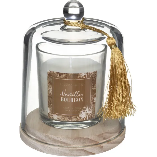 Atmosphera Créateur d'intérieur® Atmosphera Geurkaars - Vanille Bourbon - Lolita - 26 Branduren - Geel - Oker - 130g - Woondecoratie