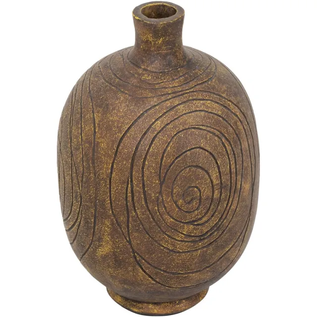 Must Living Vase Lisbon Brown,35xØ22 cm, fiber cement Bruin
