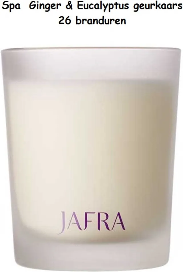 Jafra Spa - Ginger & Eucalyptus - Geurkaars wit