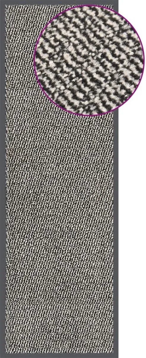 Carpe mathique vidaXL - Droogloopmatten - 2 - st - rechthoekig - getuft - 40x60 - cm - antraciet