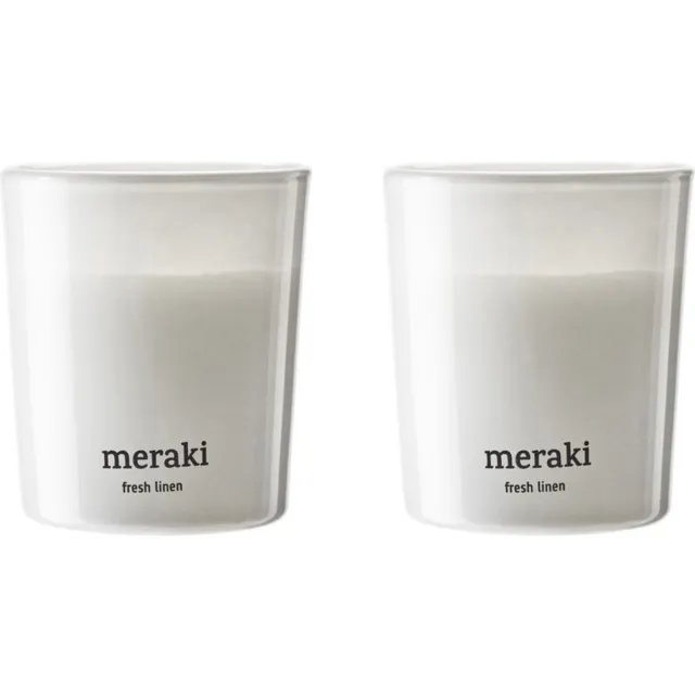 Meraki Geurkaarsen set White Garden klein