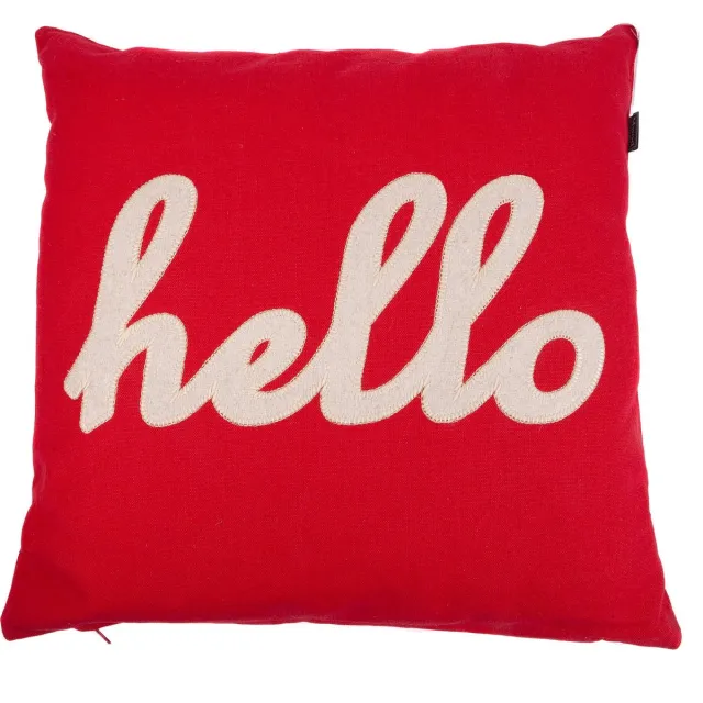 In The Mood Hello Acryl - Sierkussen - Rood - 50x50 cm