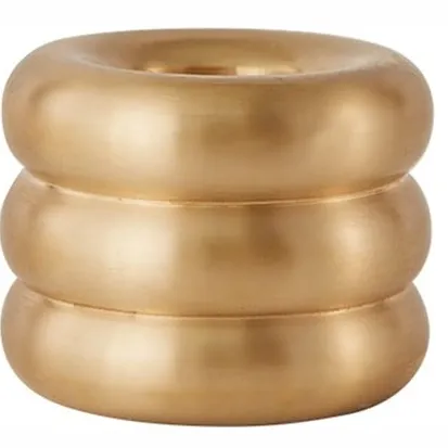 OYOY Oyoy Savi Kandelaar geborsteld messing 3cm Goud