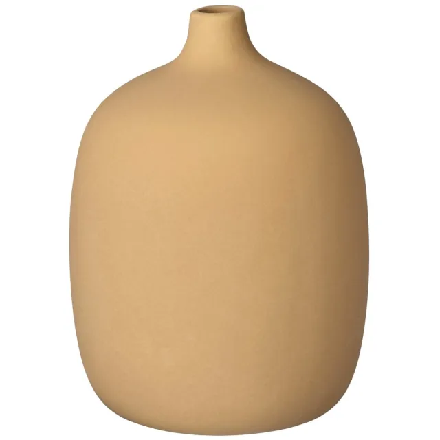 Blomus Ceola Vaas New Wheat | Geel / Beige | Keramiek