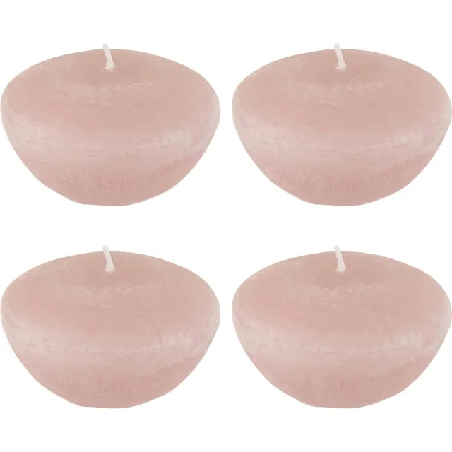 J-Line drijfkaars - roze - large - 8U - doos van 4
