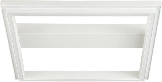 Brilliant Brillant | Pallas LED wand- en plafondlamp 50x50cm zand/wit | 1x LED geïntegreerd, 38W LED geïntegreerd, (2660lm, 2700-6200K)