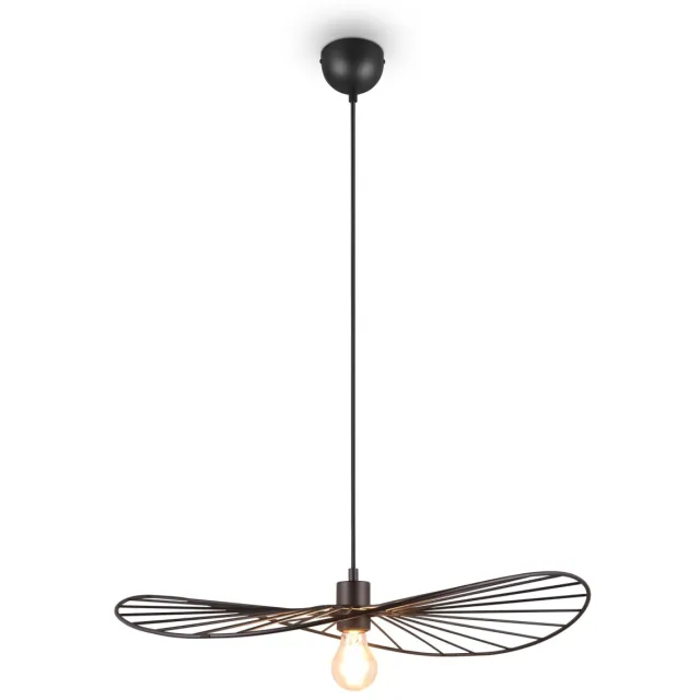 Reality CHAPEAU - Hanglamp - Zwart mat - excl. 1x E27 7 W