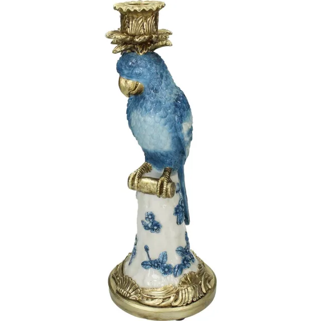 HD Collection Kandelaar Vogel Polyresin 14x14x36cm Multi