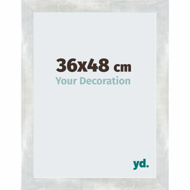 yd. Your Decoration - Fotolijst 36x48 cm - MDF - Zilver Glanzend Vintage - Mura