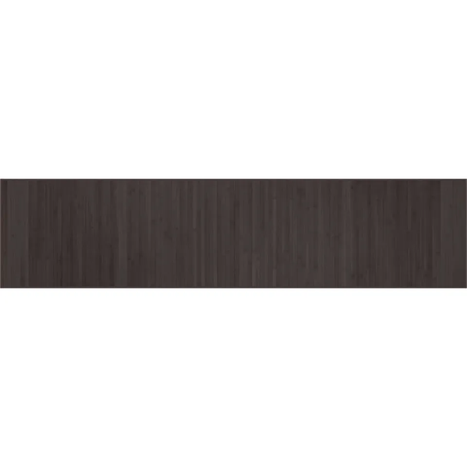 vidaXL Vloerkleed rechthoekig 70x300 cm bamboe donkerbruin bruin