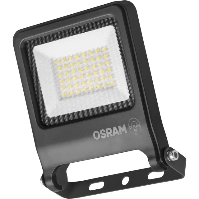 Osram ENDURA FLOOD PC 30W LED-schijnwerper, 3000K warmwit, 3000 lumen, IP65 schijnwerper, 110° lichthoek, 100 lm/W, grijs Donkergrijs