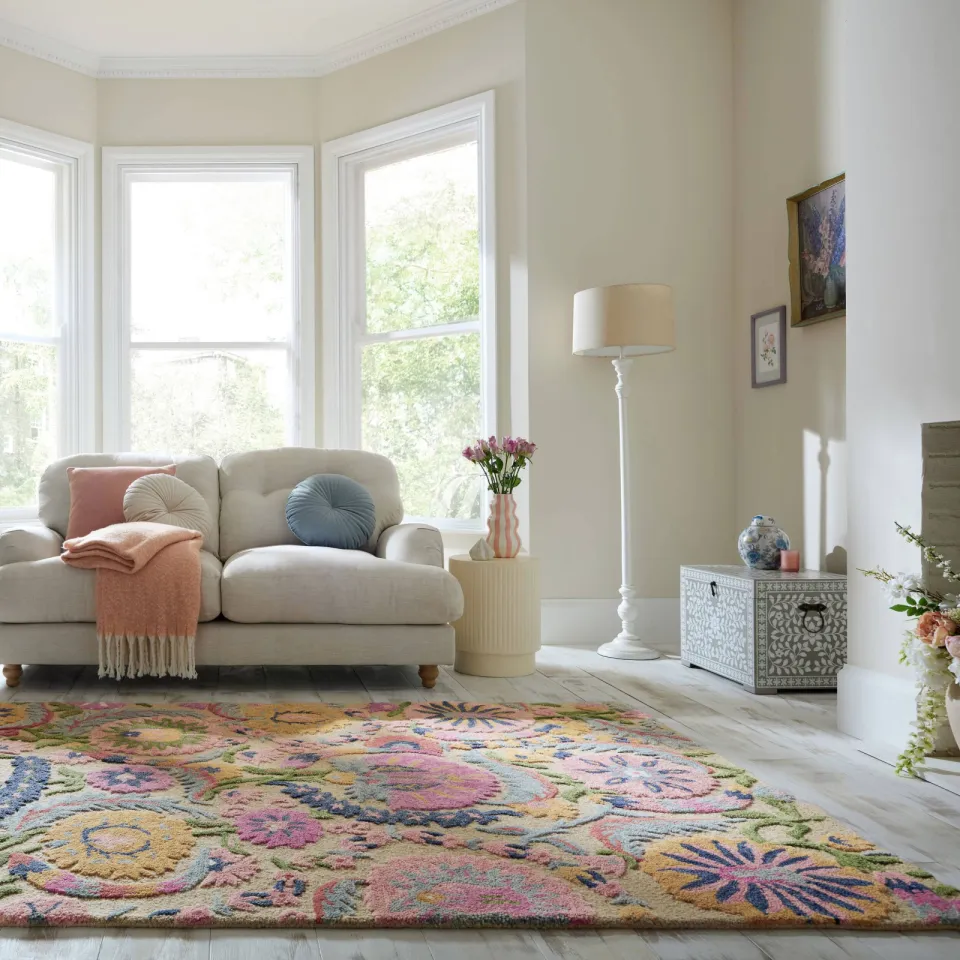 Flair Rugs Amira Floral vloerkleed wol meerkleurig multi, foto 2