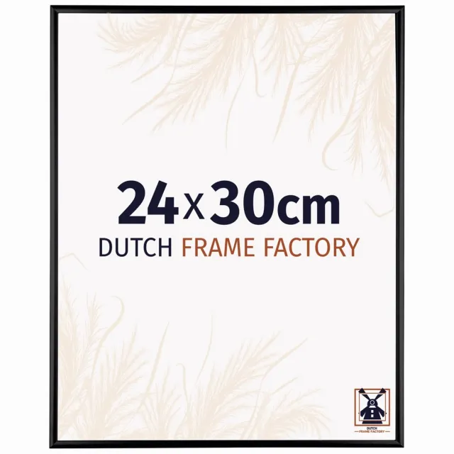 Dutch Frame Factory Fotolijst 24x30 cm - Aluminium - Zwart Hoogglans - Kampen