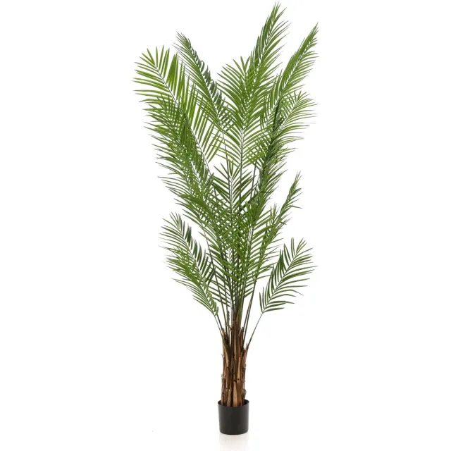 Emerald Kunstplant Areca Palm 240cm - Kunstplant voor binnen Groen