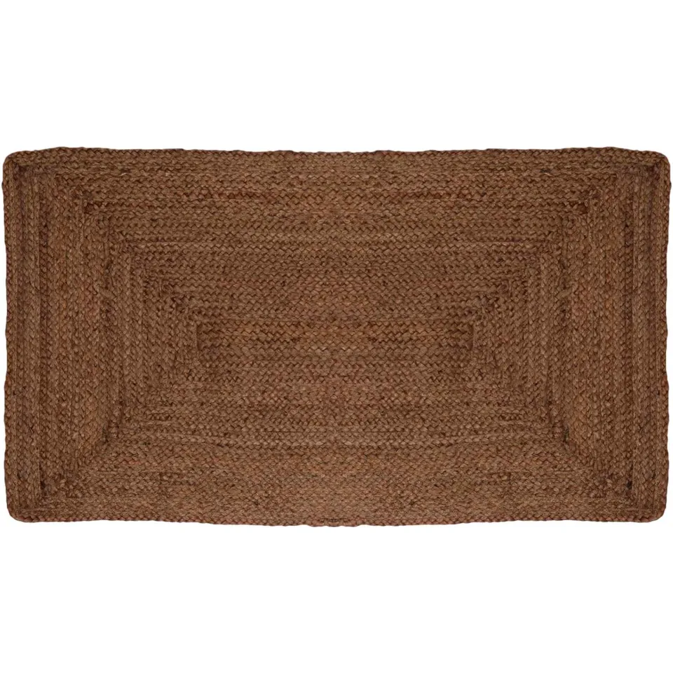 vidaXL Gebied Tapijt Grijs 60 x 110 cm Jute
