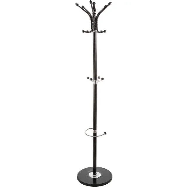 5Five® Kapstok metaal 176x38cm wit + marmer voet zwart