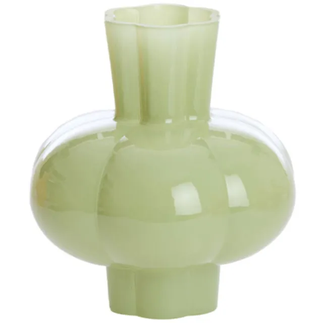 Light & Living Vaas Kortosi glas mint groen