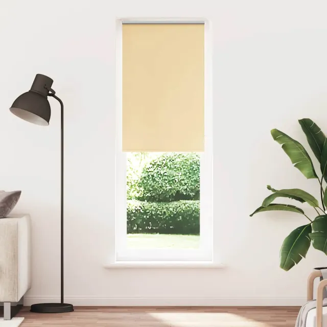 vidaXL Rolgordijn verduisterend 80x210cm stofbreedte 75,7 cm polyester Beige