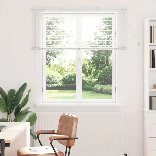 vidaXL Venetiaanse jaloezie Wit 130 x 135 cm 25 mm Aluminium