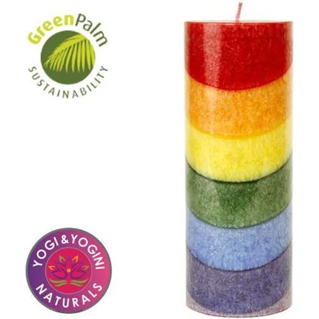 Greenpalm Kaars stearine regenboog Multi colour