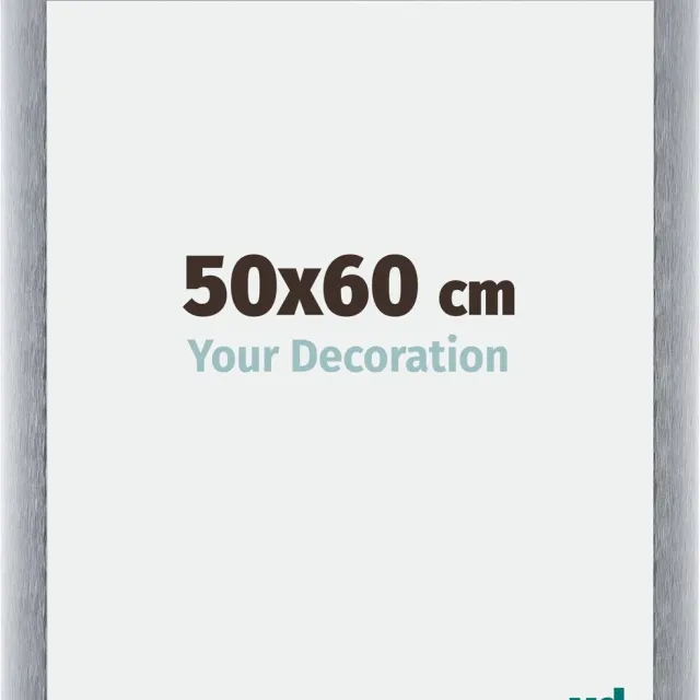 yd. Your Decoration - Fotolijst 50x60 cm - Aluminium - Zilver Geborsteld - Tucson