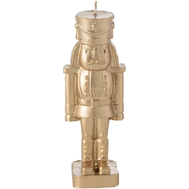 J-Line kaars Notenkraker - goud - small - 4U