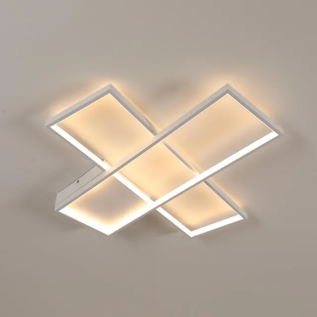 Haobosic Modern - Plafondlamp - Zandkleurig Frame - 64x62cm - Dimbaar 30W 220V White