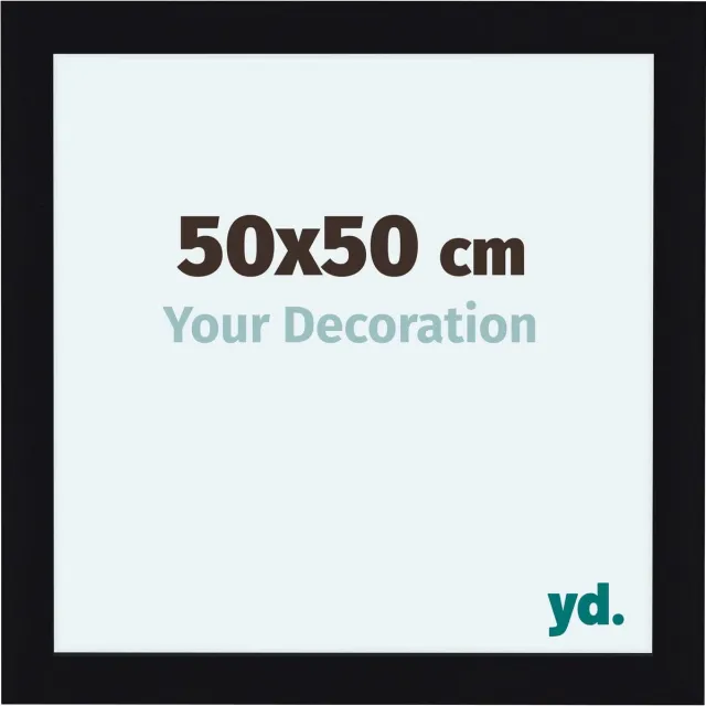 yd. Your Decoration - Fotolijst 50x50 cm - MDF - Zwart Hoogglans - Como