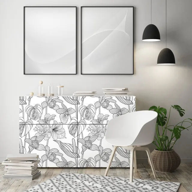 Ambiance Sticker Tropische meubelsticker zakapa 40 x 60 cm Multi color