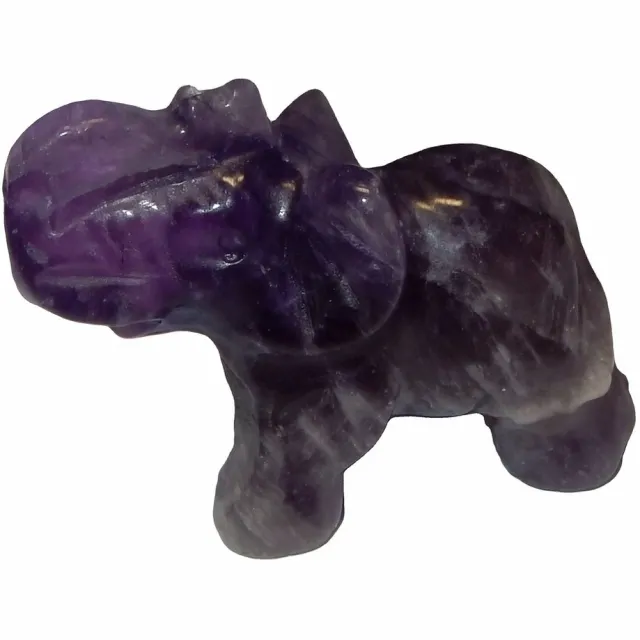 Shanna's Gems and more Miniatuur Olifant Amethist Groot paars